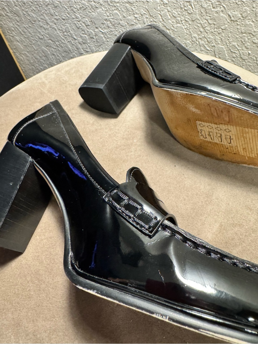 MICHAEL Michael Kors Women's Black Patent Loafers - Picture 9 of 13